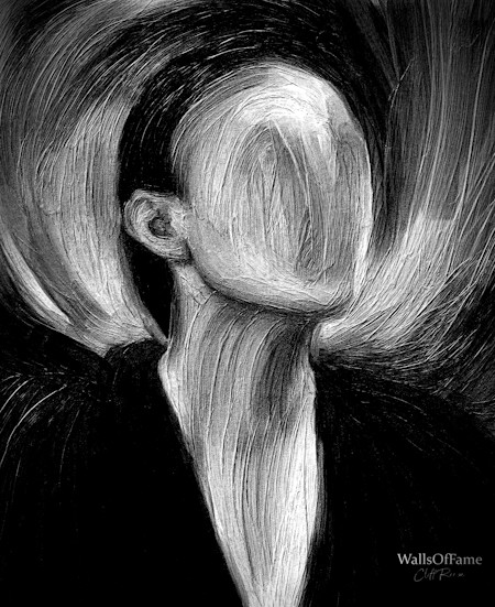 Abstract face. Digital photo manipulation